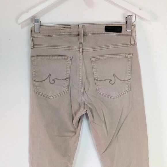 AG Adriano Goldschmied Beige The Farrah Skinny Ankle Pant - Picture 6 of 8